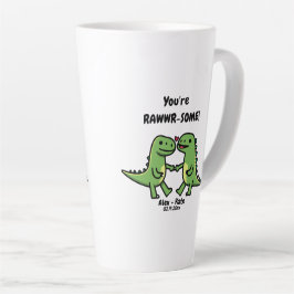 Dinosaurus Valentijnse  Latte Mok