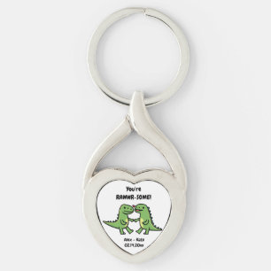 Dinosaurus Valentijnse  Sleutelhanger