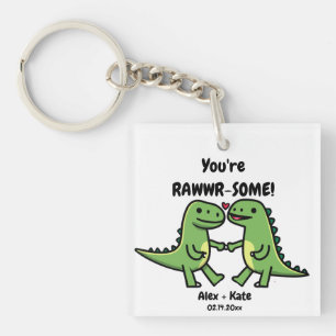 Dinosaurus Valentijnse Sleutelhanger
