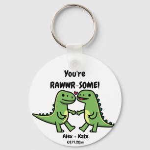 Dinosaurus Valentijnse  Sleutelhanger