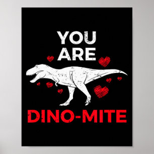 Dinosaurus Valentijnskaarten T Rex Cadeau Jongens Poster