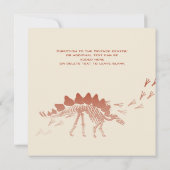 Dinosaurus Verjaardag Avontuur Feest Kaart (Achterkant)