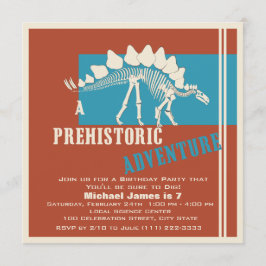 Dinosaurus Verjaardag Avontuur Feest Kaart