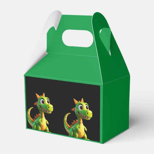 Dinosaurus verjaardag bedankdoosjes (Achterkant)