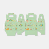 Dinosaurus Verjaardag Boxe – Aangepaste naam Bedankdoosjes (Uitgevouwen)