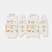 Dinosaurus Verjaardag Boxe – Aangepaste naam Bedankdoosjes (Uitgevouwen)