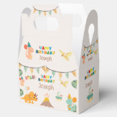 Dinosaurus Verjaardag Boxe – Aangepaste naam Bedankdoosjes (Geopend)