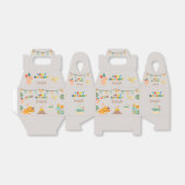 Dinosaurus Verjaardag Boxe – Aangepaste naam Bedankdoosjes (Uitgevouwen)