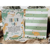 Dinosaurus Verjaardag Drie Rex Dank je Jongen Dino Kaart