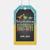 Dinosaurus Verjaardag Favor Tag Cadeaulabel (Voorkant)