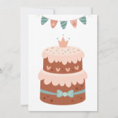 Dinosaurus Verjaardag Groeten Bedankkaart (Achterkant)