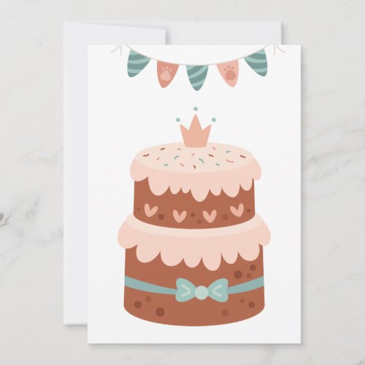 Dinosaurus Verjaardag Groeten Bedankkaart (Achterkant)