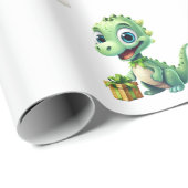 Dinosaurus Verjaardag Inpakpapier (Rol Hoek)