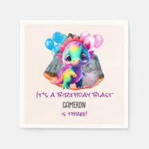 Dinosaurus verjaardag kleurrijk om een explosie el