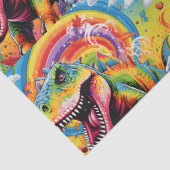 Dinosaurus verjaardag kleurrijke schattig tissuepapier (Detail)