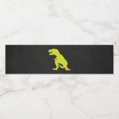 Dinosaurus Verjaardag Modern T Rex Waterfles Etiket (Enkel label)