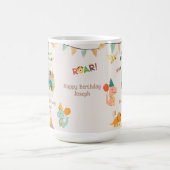 Dinosaurus Verjaardag Mok Gift – Custom Photo (Center)