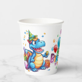 Dinosaurus Verjaardag Papieren Bekers