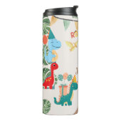 Dinosaurus Verjaardag Reismok – Aangepaste Foto & Thermosbeker (Gedraaid links)