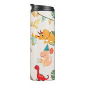 Dinosaurus Verjaardag Reismok – Aangepaste Foto & Thermosbeker (Geroteerd rechts)