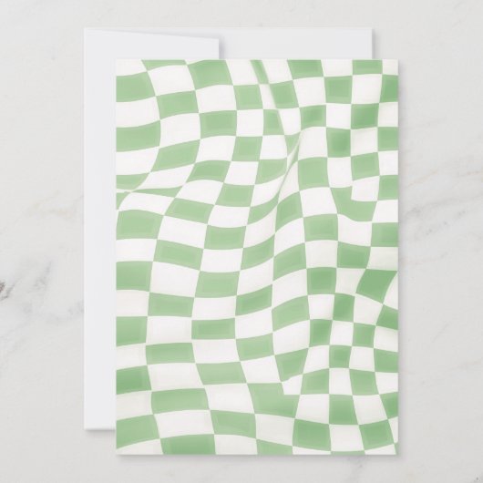 Dinosaurus Verjaardag Retro T Rex Geruit Kaart (Achterkant)