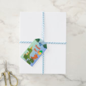 Dinosaurus Verjaardag - Schattige Dino Party Bedan Cadeaulabel (Met Touw)