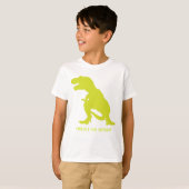 Dinosaurus verjaardag T Rex gepersonaliseerd T-shirt (Voorkant volledig)