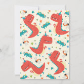 Dinosaurus Verjaardag Uitnodiging Dinosaurus Roar  (Achterkant)