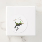Dinosaurus Verjaardag Uitnodiging, Drie Rex Verjaa Bedankjes Labels (In situ)