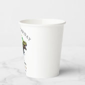 Dinosaurus Verjaardag Uitnodiging, Drie Rex Verjaa Papieren Bekers (Links)