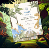 Dinosaurus Verjaardag Uitnodiging Kinderen Verjaar