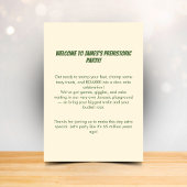 Dinosaurus Verjaardag Uitnodiging Stomp Chomp Roar