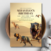 Dinosaurus Verjaardag Uitnodiging, T Rex Dino Verj Kaart