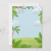 Dinosaurus Verjaardag Uitnodiging voor Tweede Verj