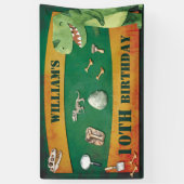 Dinosaurus Verjaardagsbanner Spandoek (Verticaal)