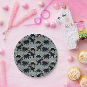 Dinosaurus Verjaardagsfeest Borden Gold Papieren Bordje (Feest)