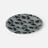 Dinosaurus Verjaardagsfeest Borden Gold Papieren Bordje (Gekanteld)