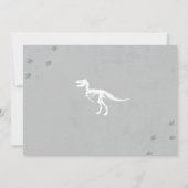Dinosaurus Verjaardagsfeest Dino Dig Trex Foto Uit Kaart (Achterkant)