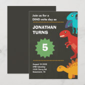 Dinosaurus verjaardagsfeest grap  kaart (Voorkant / Achterkant)
