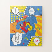 Dinosaurus Verjaardagsfeest Jigsaw Puzzel (Verticaal)