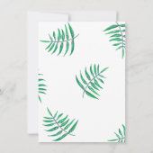 Dinosaurus Verjaardagsfeest | Schattigee Oranje Tr Kaart (Achterkant)