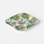 Dinosaurus Verjaardagsfeest Schattigee Waterverf P Papieren Bordje (Gebogen)