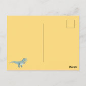 Dinosaurus Verjaardagsfeestje Bedankt Briefkaart (Achterkant)