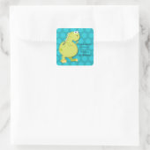 Dinosaurus Verjaardagsfeestje Dank u Stickers (Tas)