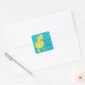 Dinosaurus Verjaardagsfeestje Dank u Stickers (Envelop)