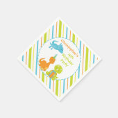 Dinosaurus Verjaardagsfeestje Dino Gepersonaliseer Servetten (Hoek)