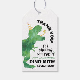 Dinosaurus verjaardagsfeestje favor gift labels cadeaulabel