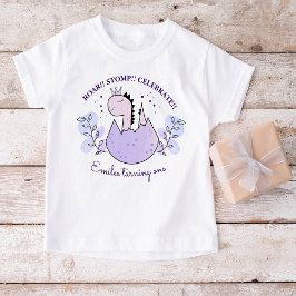 Dinosaurus Verjaardagsfeestje Roze Paarse