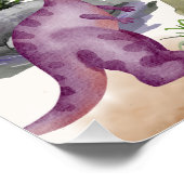 Dinosaurus Verjaardagsfeestvoorteken Perfect Poster (Hoek)