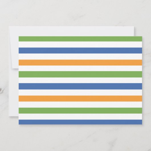 Dinosaurus verjaardagsjongen groen blauw sinaasapp kaart (Achterkant)